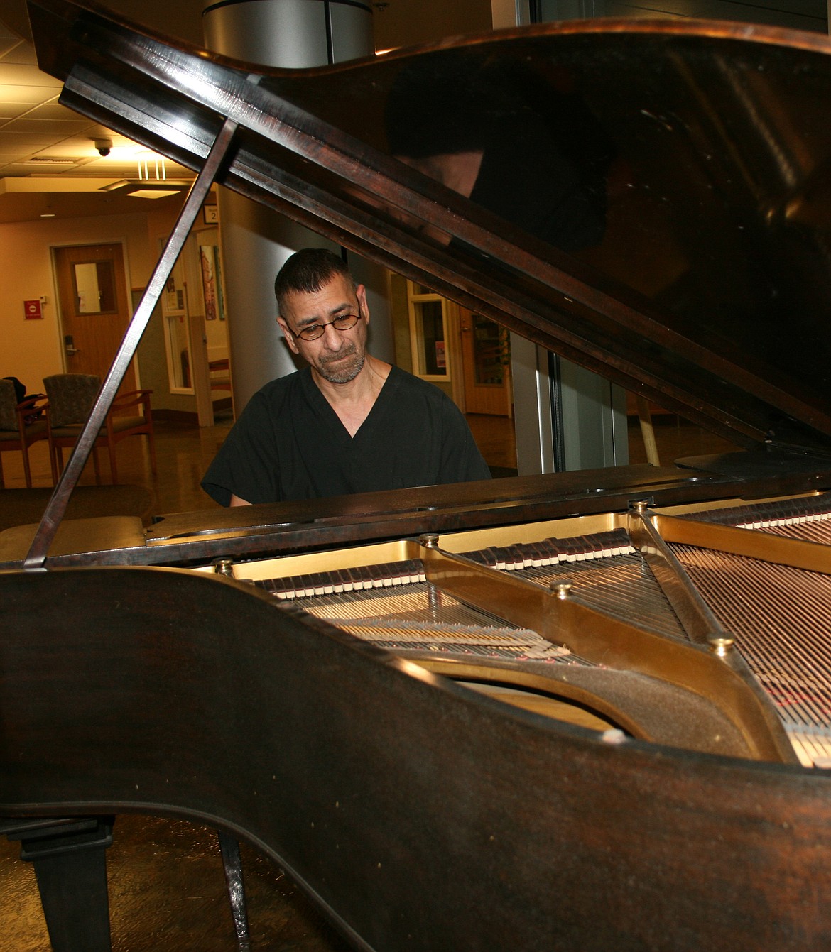 Jesse Alvarado taught himself to play the piano, and his next goal is to perform on stage.