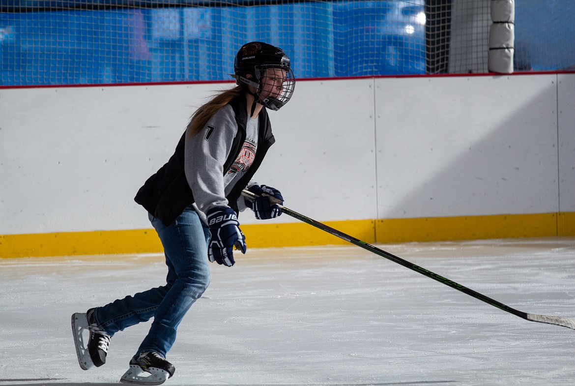 While the Play Hockey Like a Girl event helped introduce girls to the game of hockey, not all participants needed an introduction as girls from both the Moses Lake Adult and Youth Hockey Leagues came out to take part.