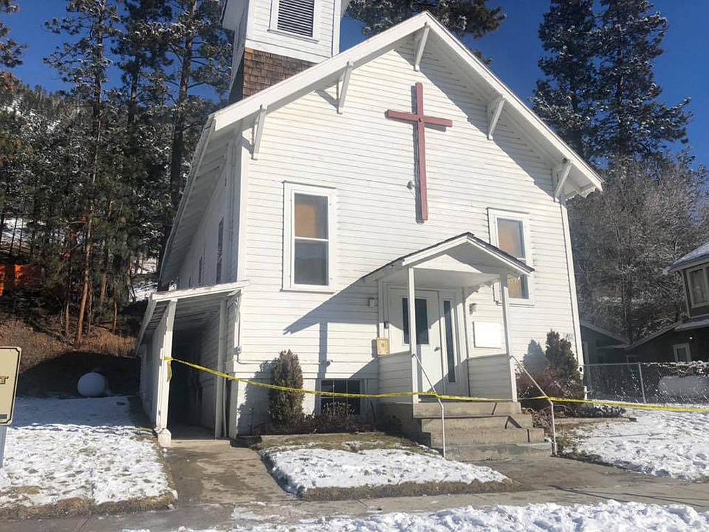 Frenchtown Rural Fire District firefighters knocked down a fire in the United Methodist Church in Alberton in the early-morning hours Feb. 3. (Photo courtesy Frenchtown Rural Fire District)