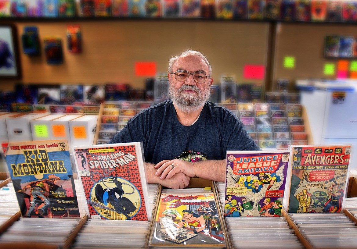 Randy Sheppard’s lifelong love of comics led him to open Comics Arcade in downtown Kalispell in 2016. (Jeremy Weber photos/Daily Inter Lake)