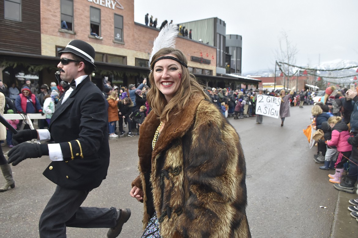 The Whitefish Winter Carnival Grand Parade made its way through downtown Saturday afternoon. The theme was The Roaring 2020s. (Heidi Desch/Whitefish Pilot)