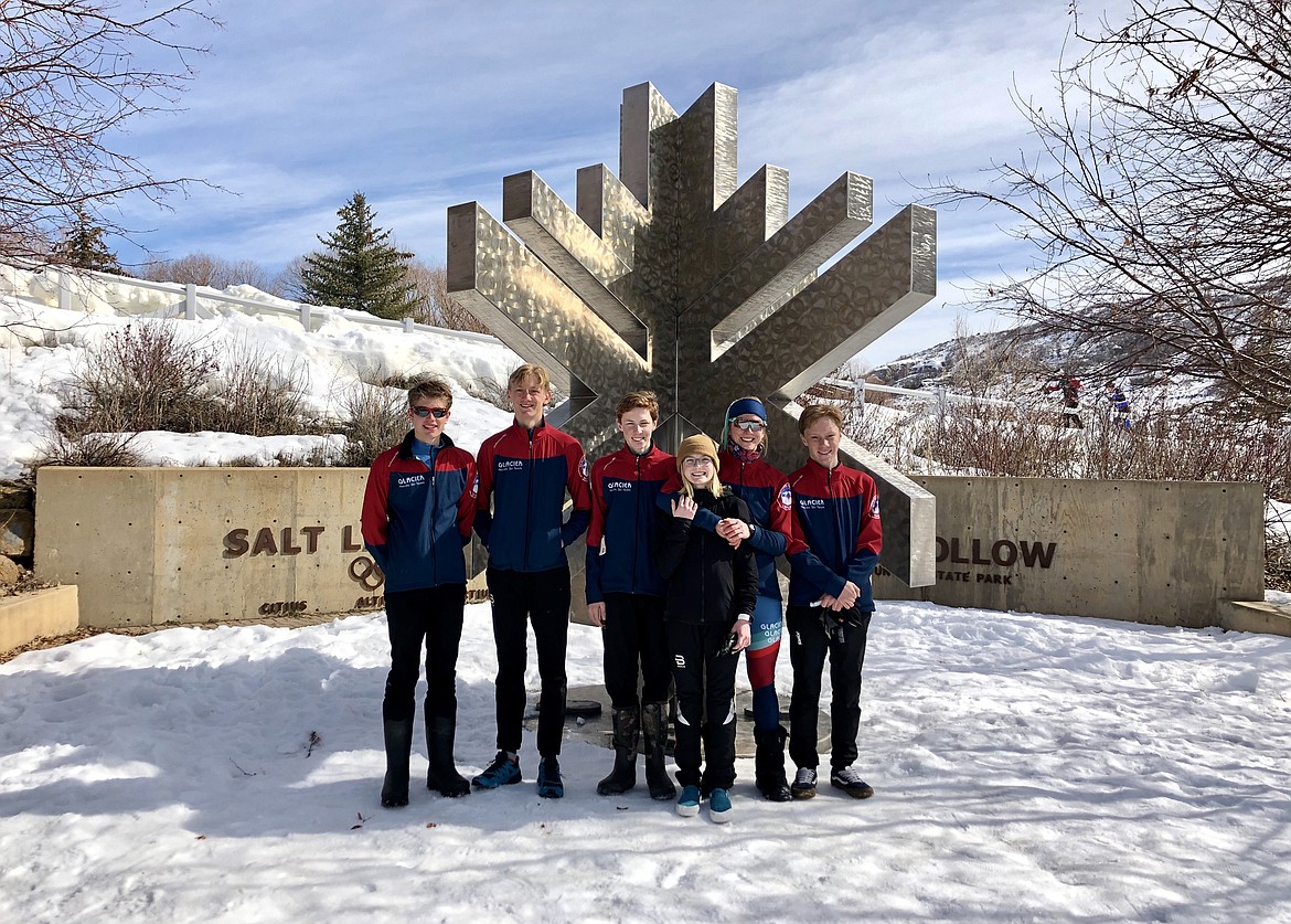 The Glacier Nordic Ski Team at the Soldier Hollow Nordic Center in Utah. (Courtesy photo)