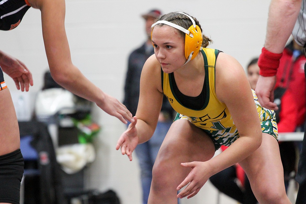 Casey McCarthy/Columbia Basin Herald 
 Quincy 155-pounder Shannon Workinger.