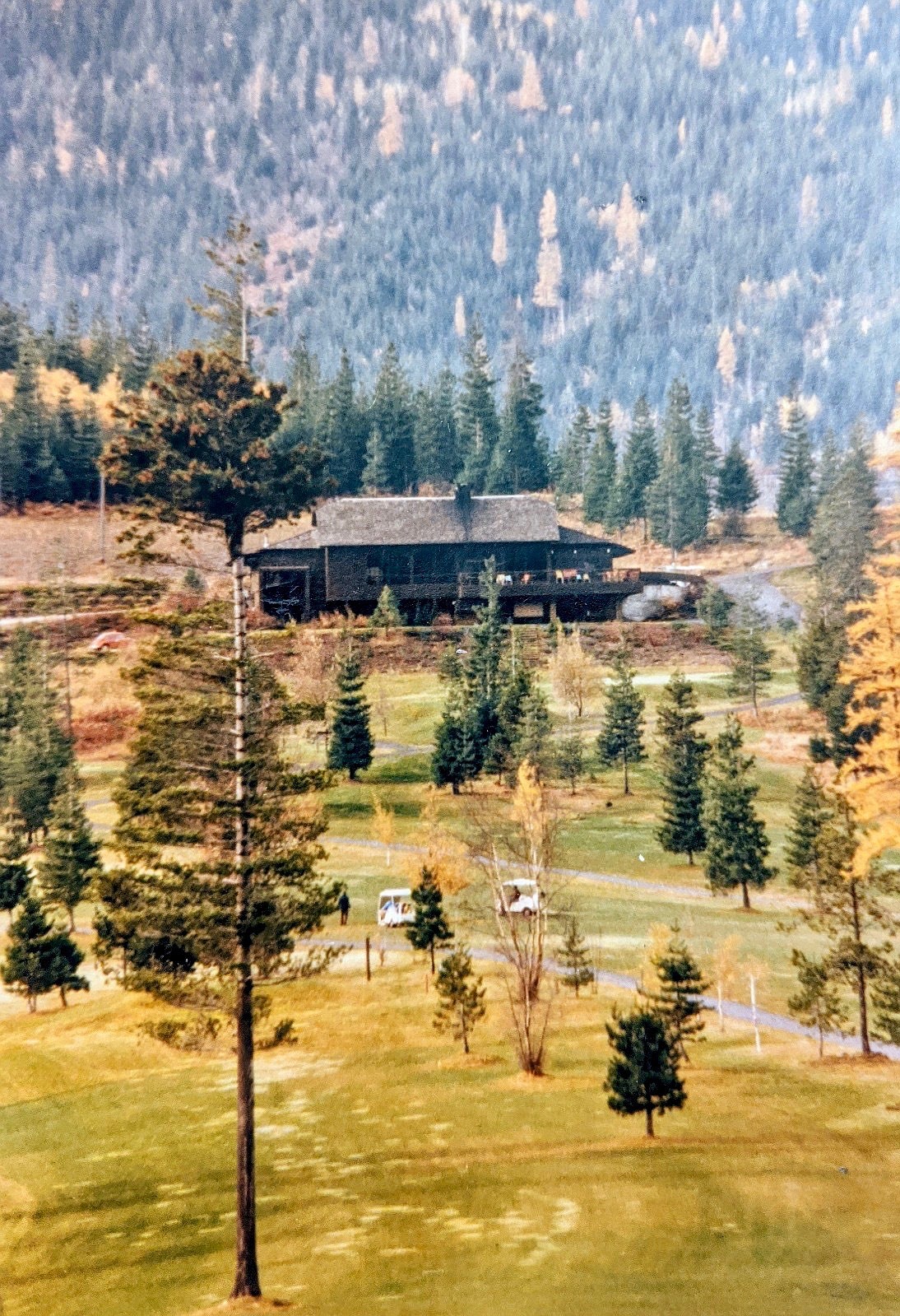The Shoshone Golf Course club house in fall 1985.