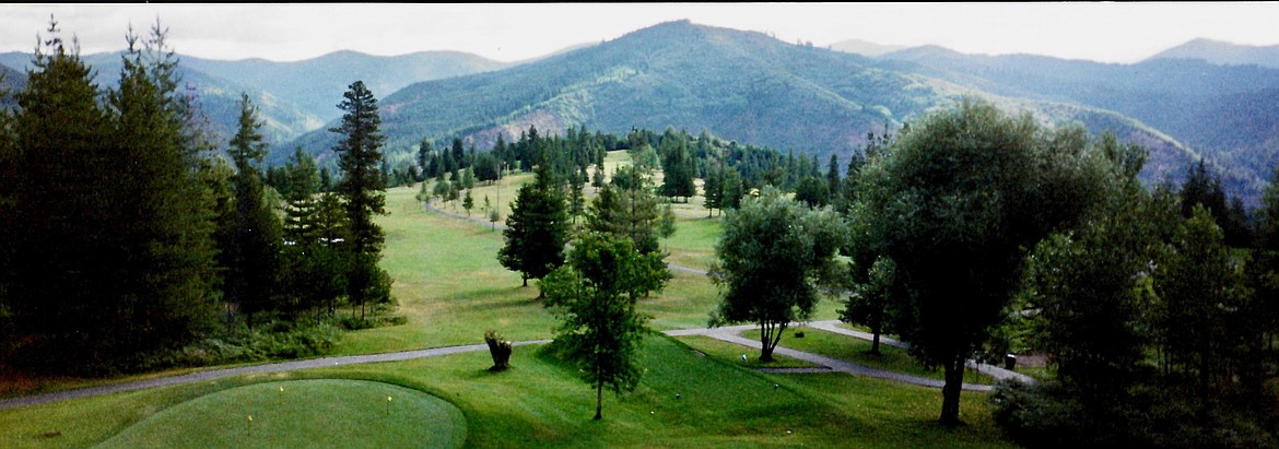 A panoramic view of the current Shoshone Golf Course in the mid-1980s.