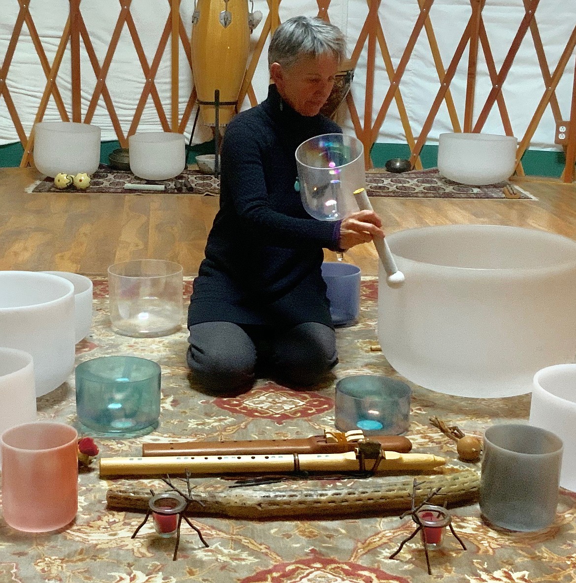 Mary McGrath of Glacier Sound Healing Center in Columbia Falls.