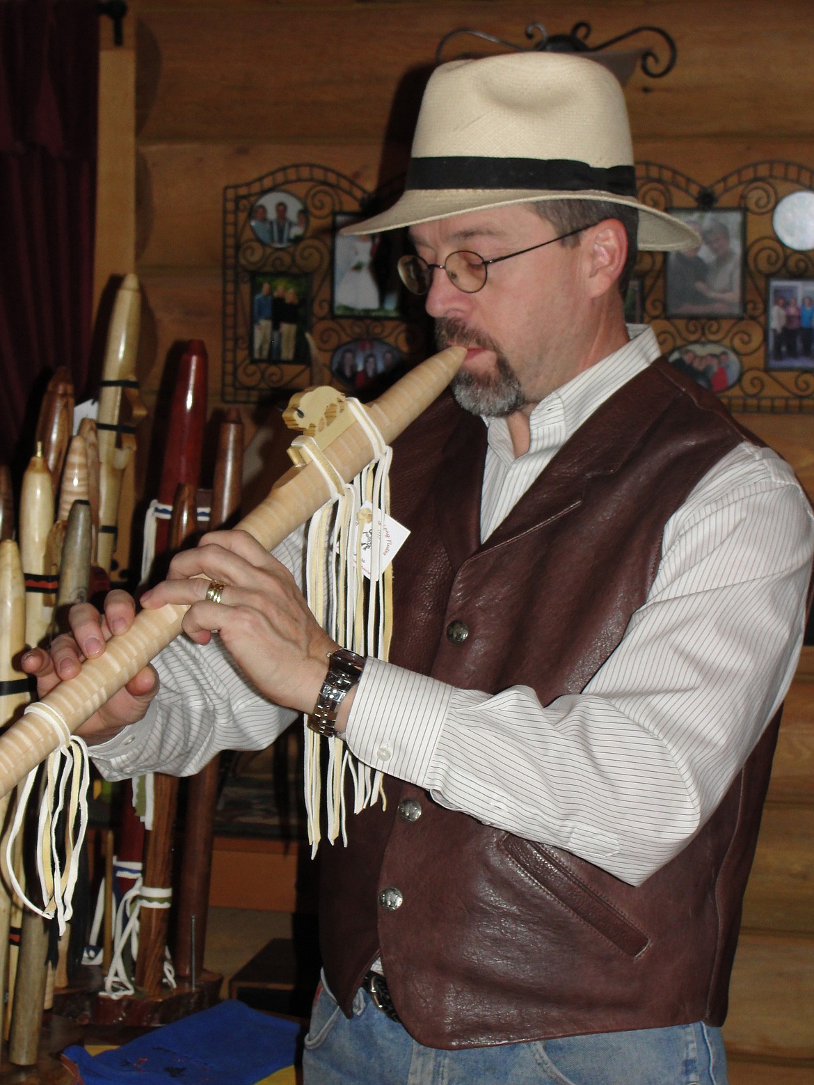 David Webb, owner of Dakota Windsong Flutes.