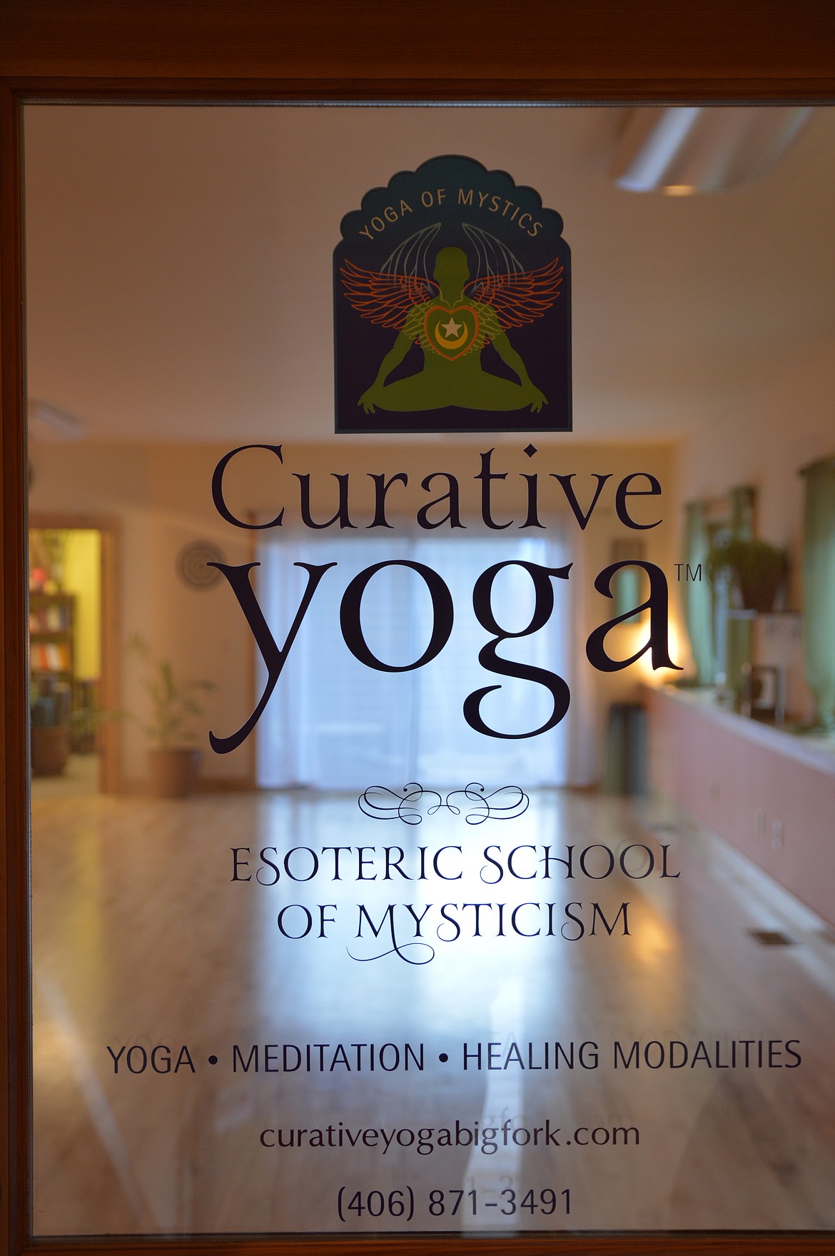The front door at Curative Yoga in Bigfork. (Courtesy photo)