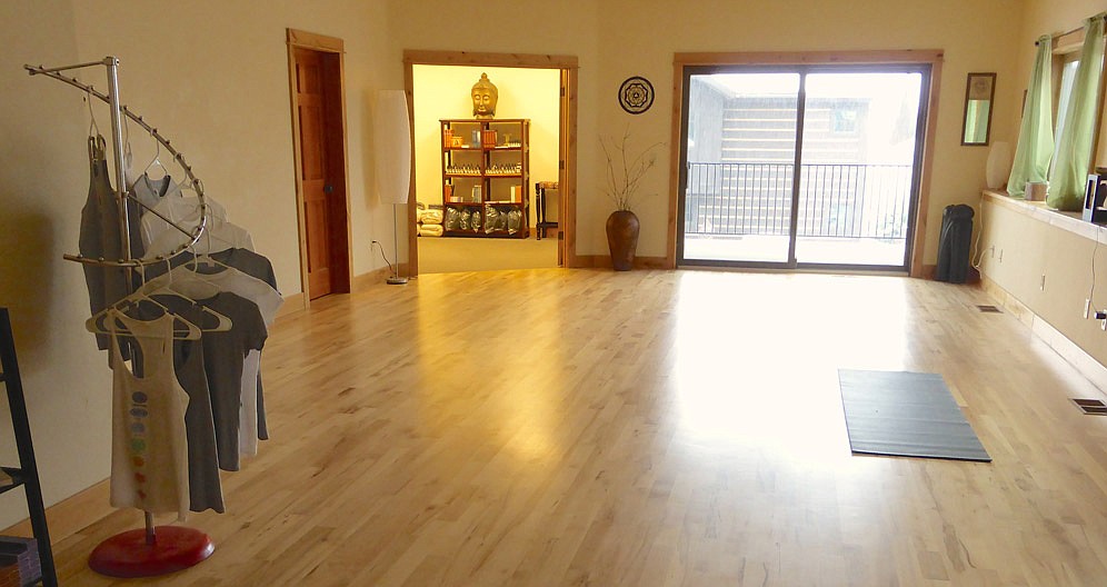The yoga studio at Curative Yoga in Bigfork (courtesy photo).