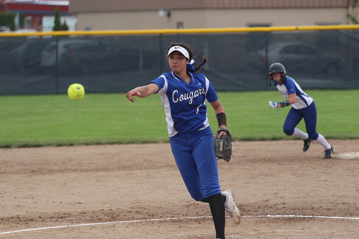 Casey McCarthy/Columbia Basin Herald Warden sophomore Kiana Rios looks for another strong season on the mound for the Cougars after helping her team to a third place finish in 2019.