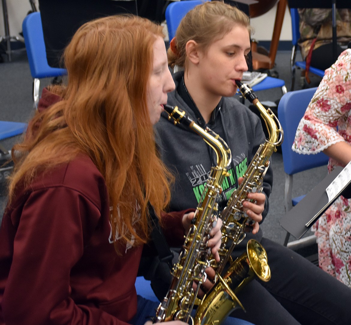 The Libby High School Band, along with the high school choir, will perform a free concert in advance of the district festival competition in April. (Duncan Adams/The Western News)