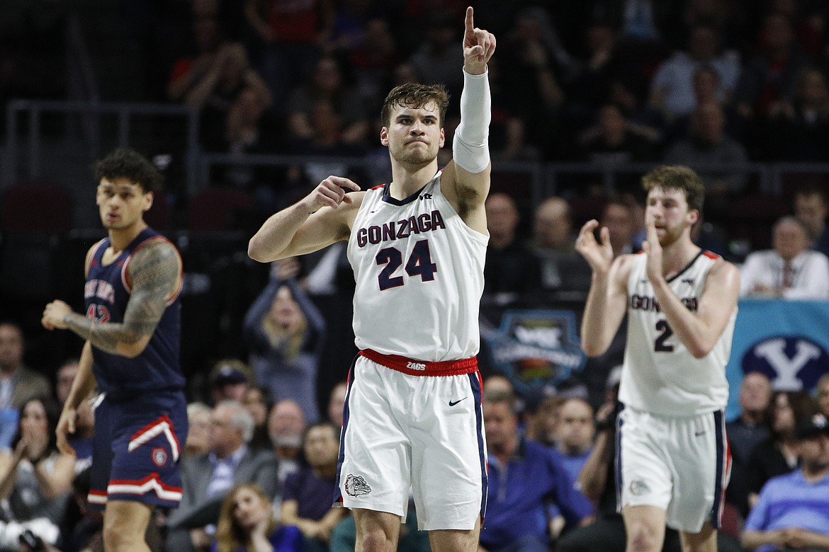 JOHN LOCHER/Associated Press 
 Gonzaga junior Corey Kispert (24) also has an NBA decision to make.