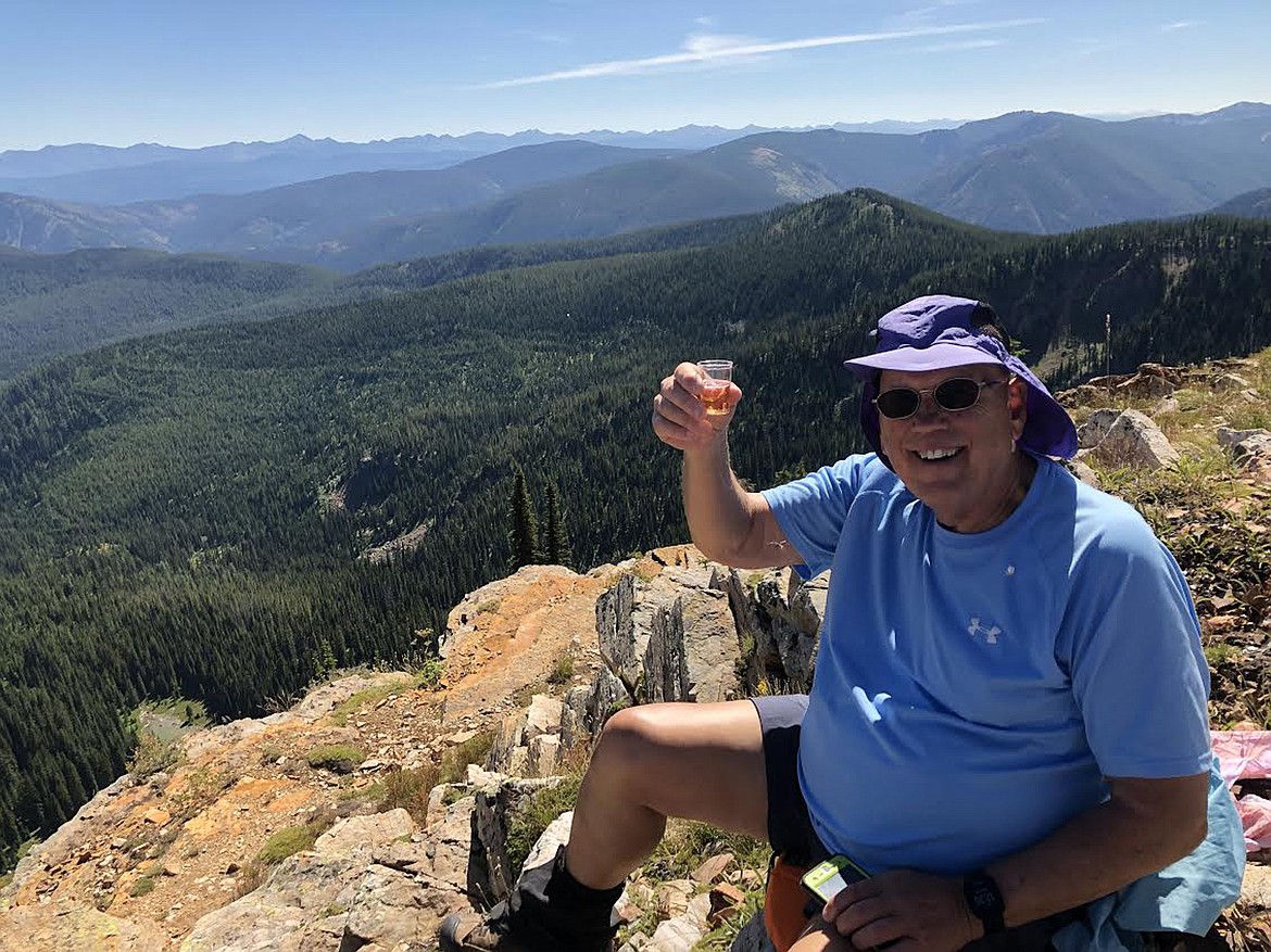 Jay Gore enjoys the view atop Schley Mountain in the Great Burn Recommended Wilderness south of Alberton. (Photo courtesy Bert Lindler)