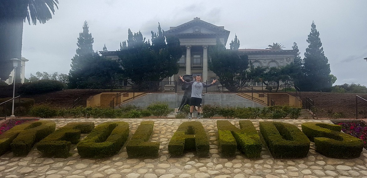 Courtesy Photo  Logan Sperline was blown away by the campus on his trip to visit the University of Redlands campus in California.