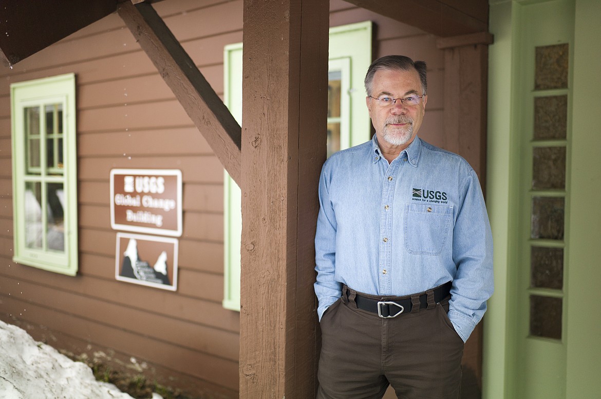 Dan Fagre at his office in Glacier National Park in 2018. (Hungry Horse News FILE)
