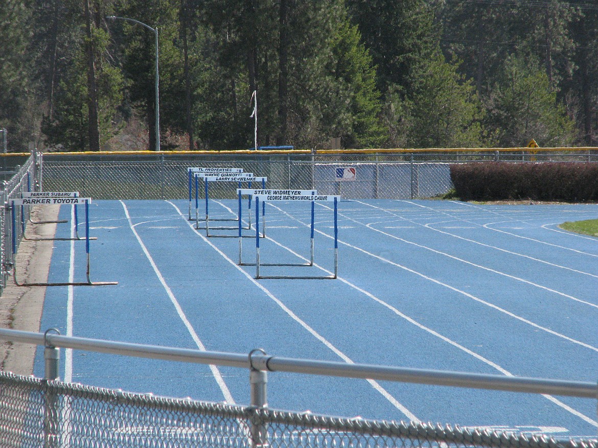 Sports venues all over North Idaho were empty most of the spring, including this track at Coeur d’Alene High.