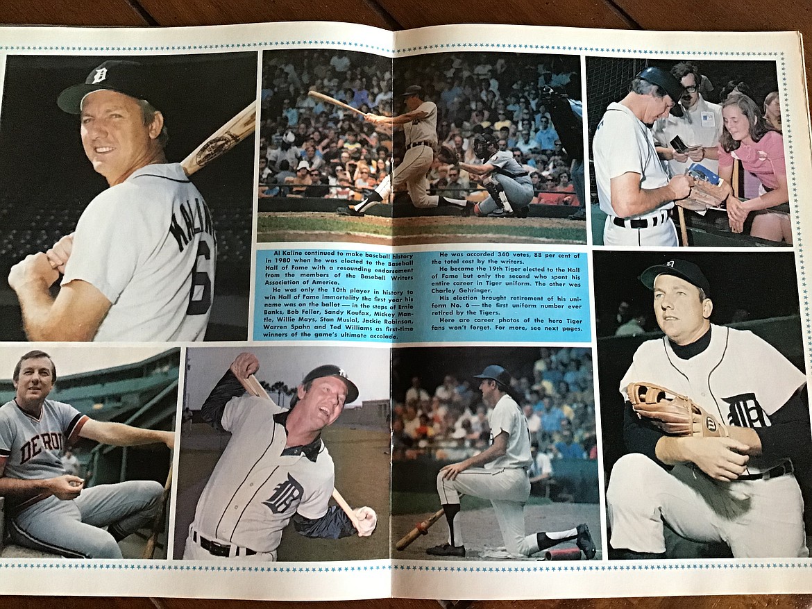 Courtesy MIKE RIABUCHA 
 Al Kaline, from the 1980 Detroit Tigers yearbook.