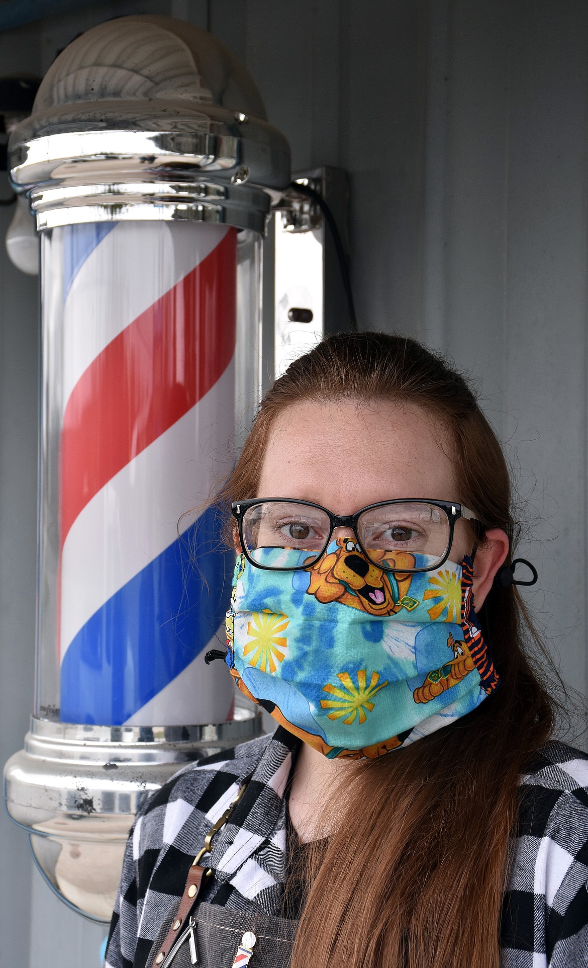 Allie Swan, owner of Allilocks Haircuts in Libby, expected challenges when she opened the barbershop last year, but not a pandemic. Swan reopened the shop for appointments only on Monday. (Duncan Adams/The Western News)
