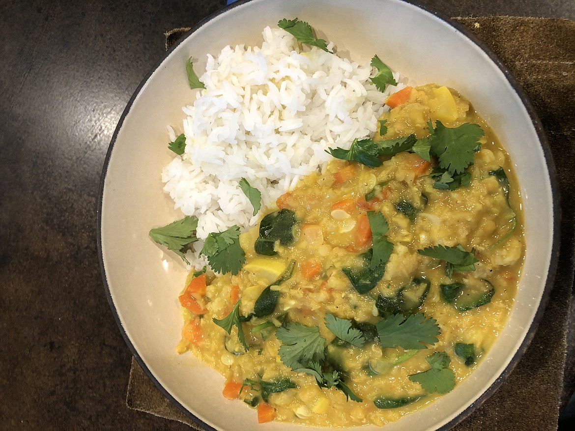 Red lentil curry from Farm to Fork.