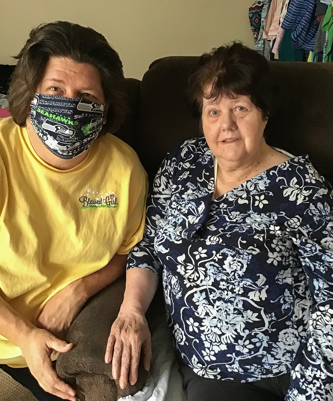 Courtesy photo 
 Avamere Executive Director Jodi Montoya, left, and her mother, Lorna, were able to celebrate Mother’s Day together at the Avamere at Moses Lake assisted-living facility on Sunday.