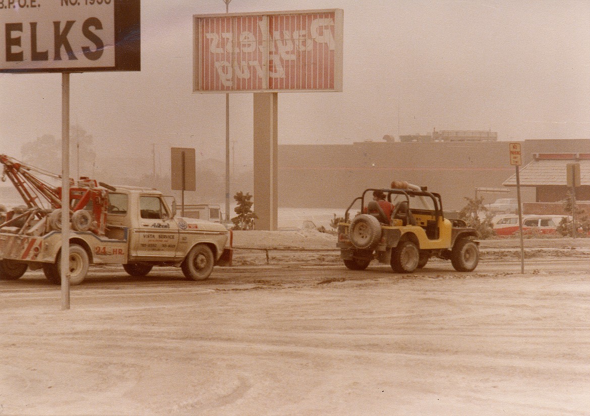 Tow trucks in Moses Lake stayed busy in the aftermath of the eruption of Mount St. Helens, except when they broke down too.