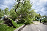 Power outages linger for second day