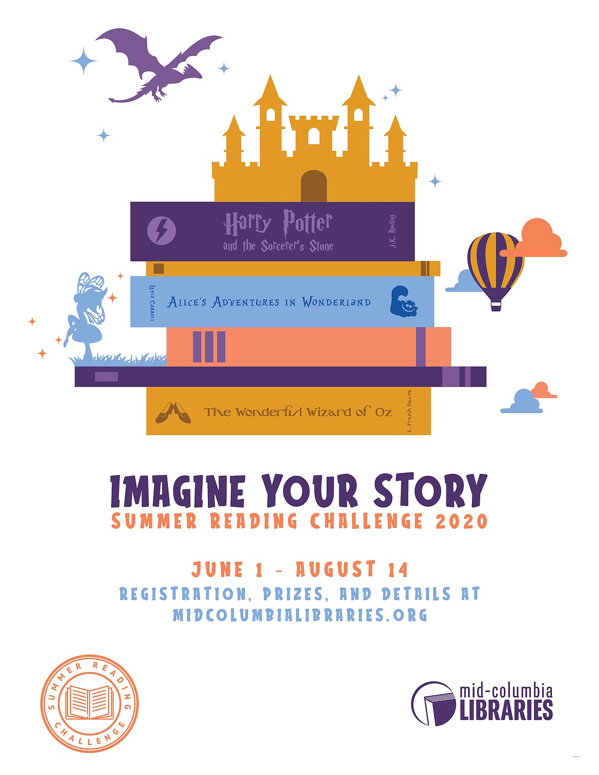 Courtesy image 
 Mid-Columbia Libraries is holding a summer reading challenge from June 1 to Aug. 14. Readers of all ages are invited to read or listen to books for 15 hours.