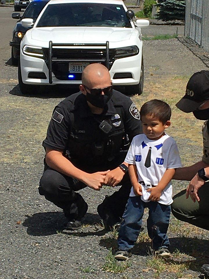 Soap Lake Police Officer Trevor Jones immediately cleared his slate after talking with Emma Lopez about coming out to visit her son, Olekzander, on his birthday on Sunday afternoon.