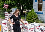 Boys and Girls Club giving away food boxes