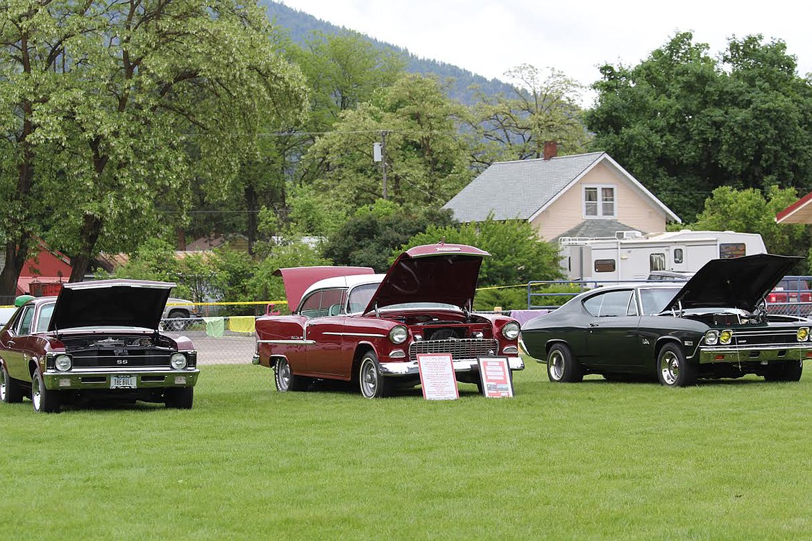 A 1955 Chevy Bel Air graced the 2020 Old Schoolhouse Rock Car Show Saturday in Superior. (Monte Turner/Mineral Independent)