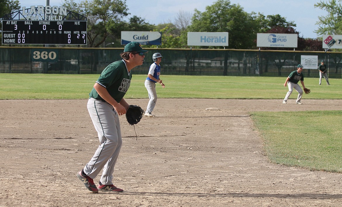 Casey McCarthy/Columbia Basin Herald 
 The American Legion Spuds summer baseball team return to Larson Playfield for practice today as they gear up for a hopeful return this summer.