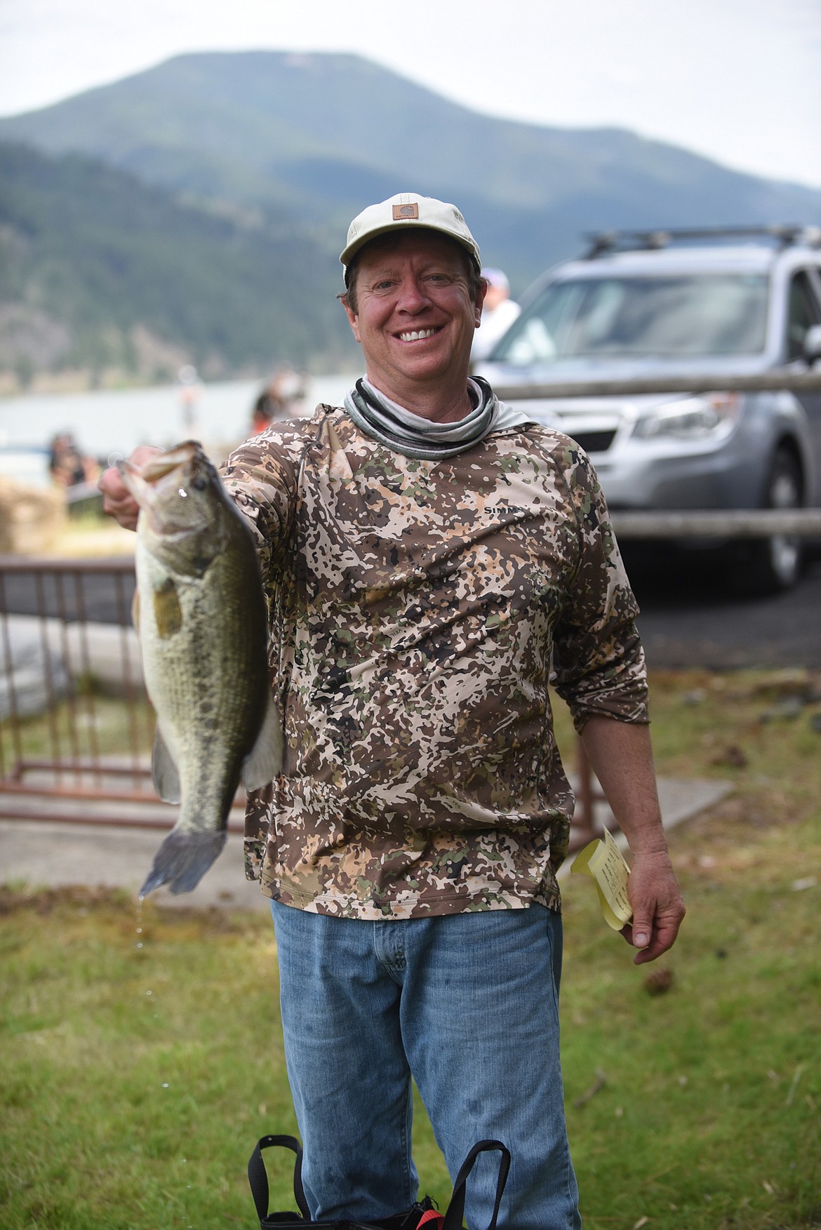 Plains fisherman Tim Johnston was second by a hair in last weekend's Montana BASS Nation State tournament at Noxon Reservoir in Sanders County. Johnston's three-day total of 45.20 pounds was a bit behind Jim Conlin's 45.39. (Scott Shindledecker/Valley Press)