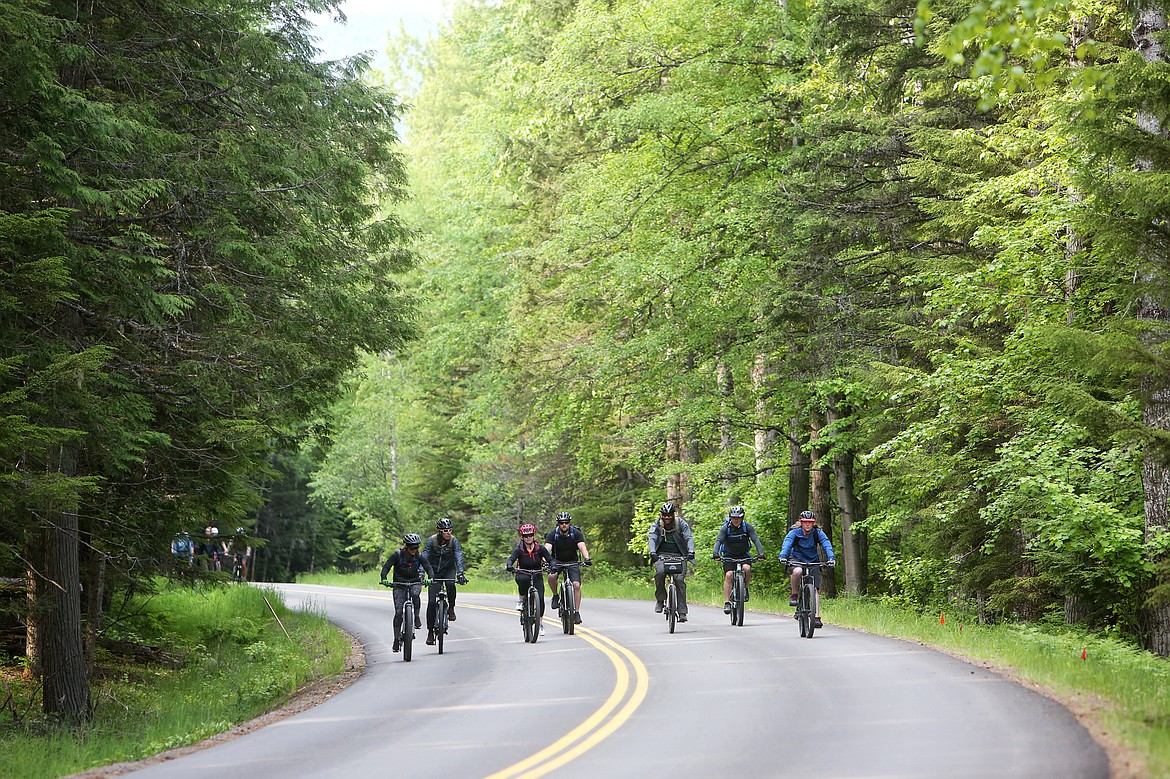Local nonprofit DREAM Adaptive and the Kalispell Vet Center recently teamed up to lead veterans on a bicycle ride up Going-to-the-Sun Road in Glacier National Park. (Mackenzie Reiss photos/Daily Inter Lake)