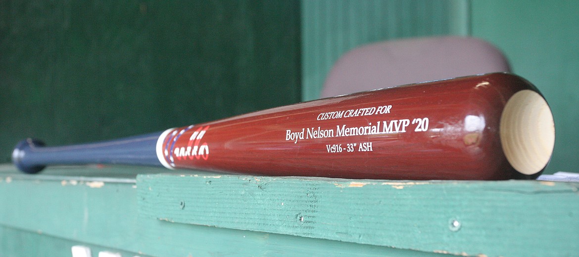 The 2020 Boyd Nelson Memorial MVP bat went to right fielder Keyan Dalbey. (Paul Sievers/The Western News)