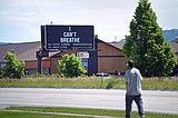‘I Can’t Breathe’ billboard emerges in South Kalispell