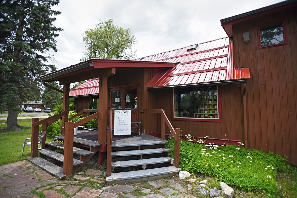 The entrance to the Montana Coffee Traders Mercantile location along U.S. 93 south of Whitefish.