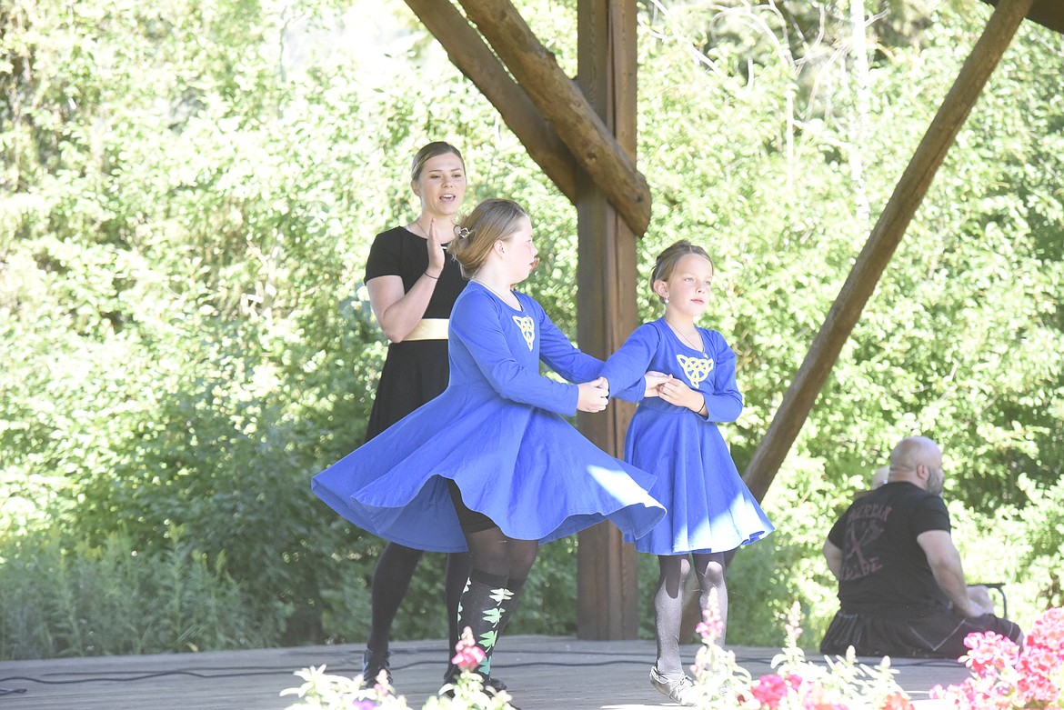 A traditional Celtic dance is demonstrated for attendees of the games. (Will Langhorne/The Western News)