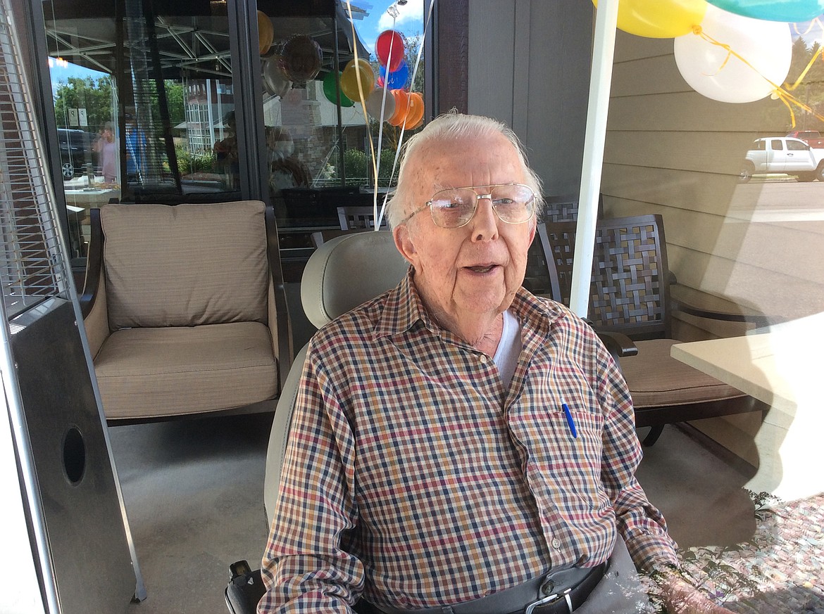 Long-time Plains resident Millar Bryce recently celebrated his 100th birthday at Buffalo Hill Terrace in Kalispell. (Courtesy photo)