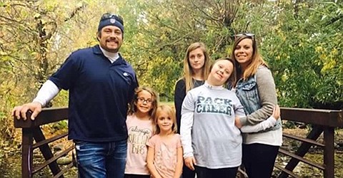 Mahlon Reyes, of Whitefish, far left, who appeared on the TV reality show “Deadliest Catch,” died July 27. An online fundraiser has been established for his family, including wife Heather Sullivan, and four children. (Courtesy photo)