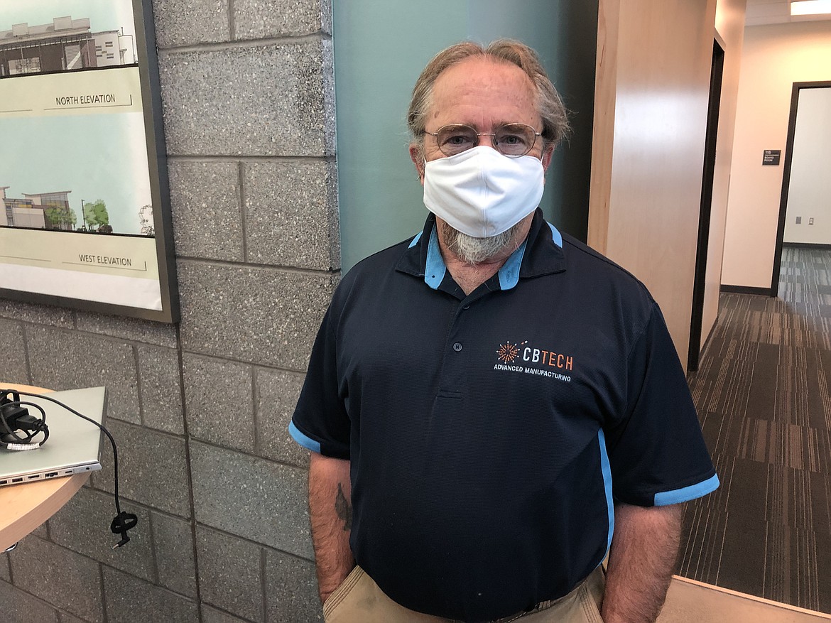 CBTech welding instructor David Oliver says online teaching is actually easier in some ways, but it makes it harder to build relationships with students.