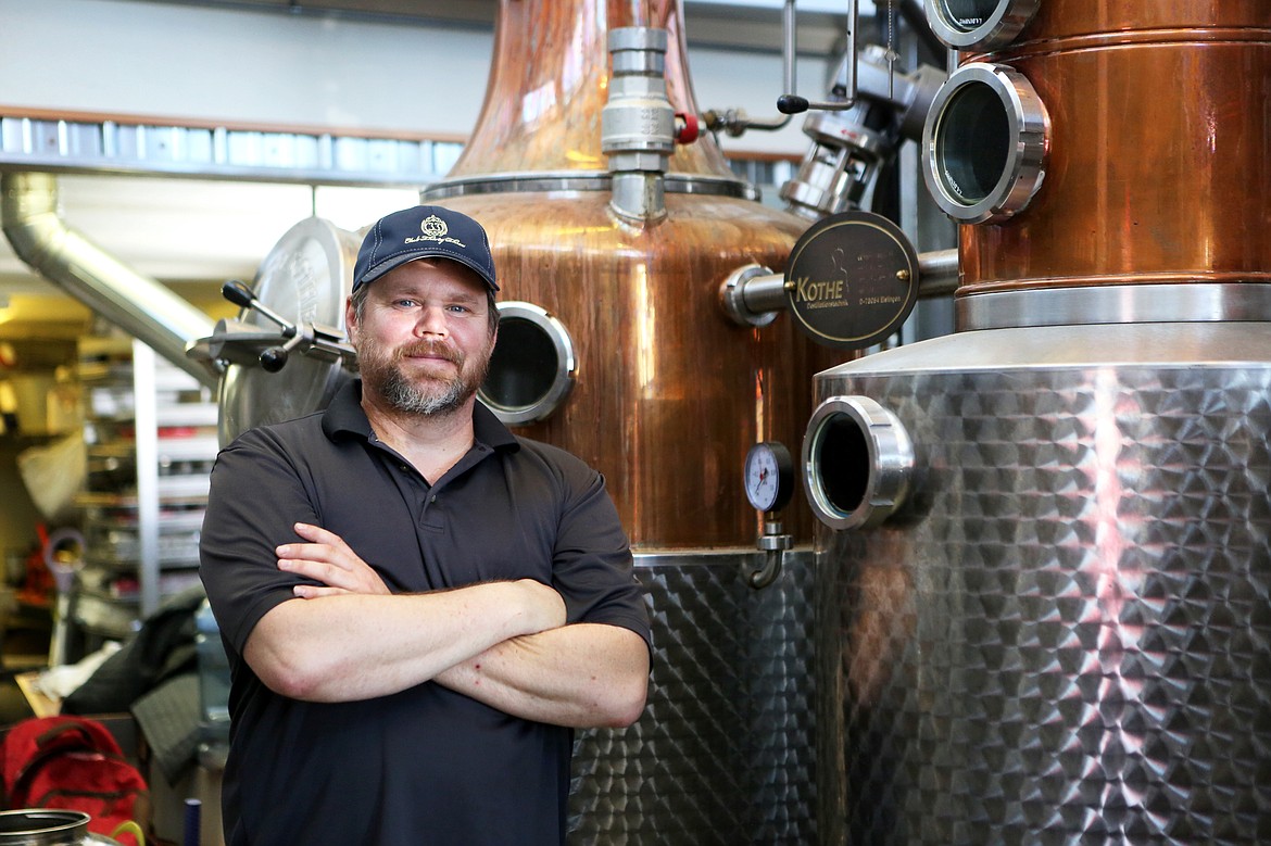 Tom Sefcak owns Whitefish Handcrafted Spirits with his wife, Danette. The distillery transitioned to produce hand sanitizer during the height of the COVID-19 pandemic in Montana. (Mackenzie Reiss/Daily Inter Lake)