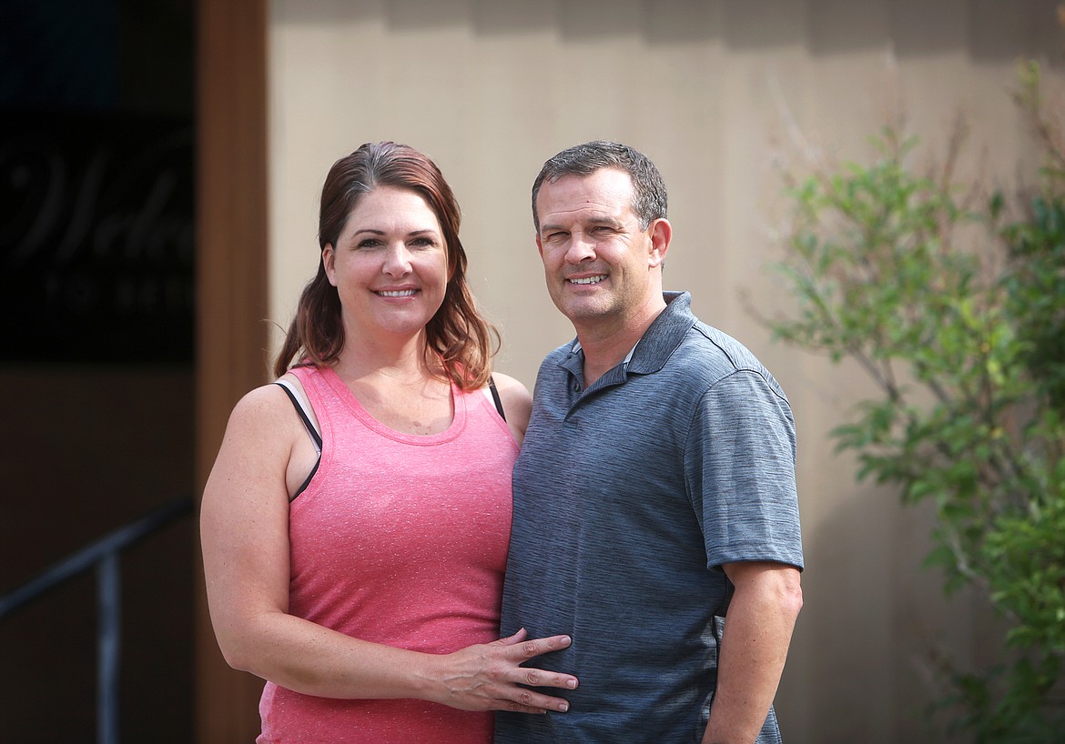 Pastor Shawn Osborne and his wife Karen are pictured outside of Bethany Lutheran Church in Bigfork.