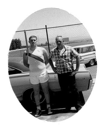 Courtesy Photo/ 
 Mike McCourtie poses for a photo with his father, Bob McCourtie, before a track meet in high school.