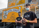 Royal High School football seniors staying ready when their return comes