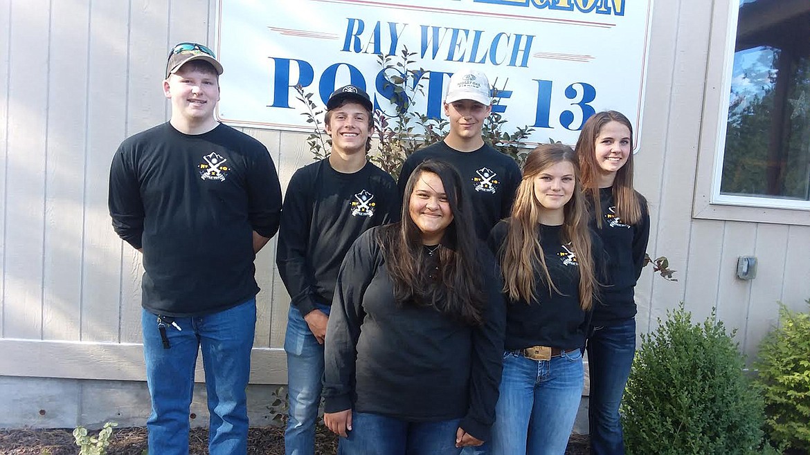 Here are the participants from the MT 10X rifle team. Back row, from left, are Howie Adison, Decker Milender, Heath Adison and Bailey Milender. Front row, from left, are Mackenzie Chapman and Madeline Drey. (Monte Turner/Mineral Independent)