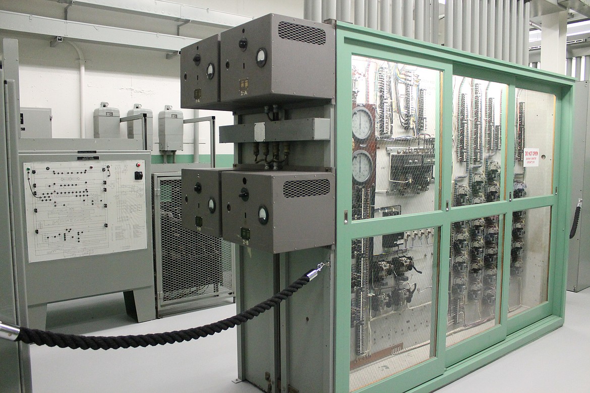 The inside of the electrical equipment room as it was during the operation of the Hanford B Reactor, which shut down in 1968 during Gary Garnant’s time at the site.