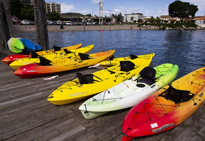 The Coeur d’Alene Watersports business has been open for 17 years and has mostly stayed the same. They offer canoes, paddle boats and paddle boards.