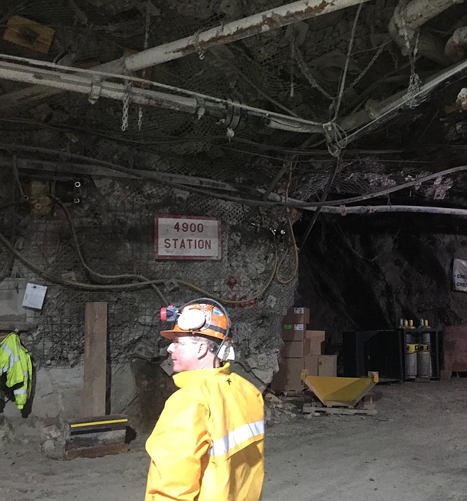 Larry Radford felt right at home in the stopes of Lucky Friday silver mine in Mullan.