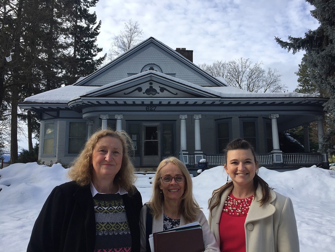 The Music Conservatory of Sandpoint’s director and co-founder Karin Wedemeyer stands with Julienne Dance and Brittany Ratelle in front of the Romer house on Government Way. Dance and Ratelle envision opening a music conservatory in the historic house.