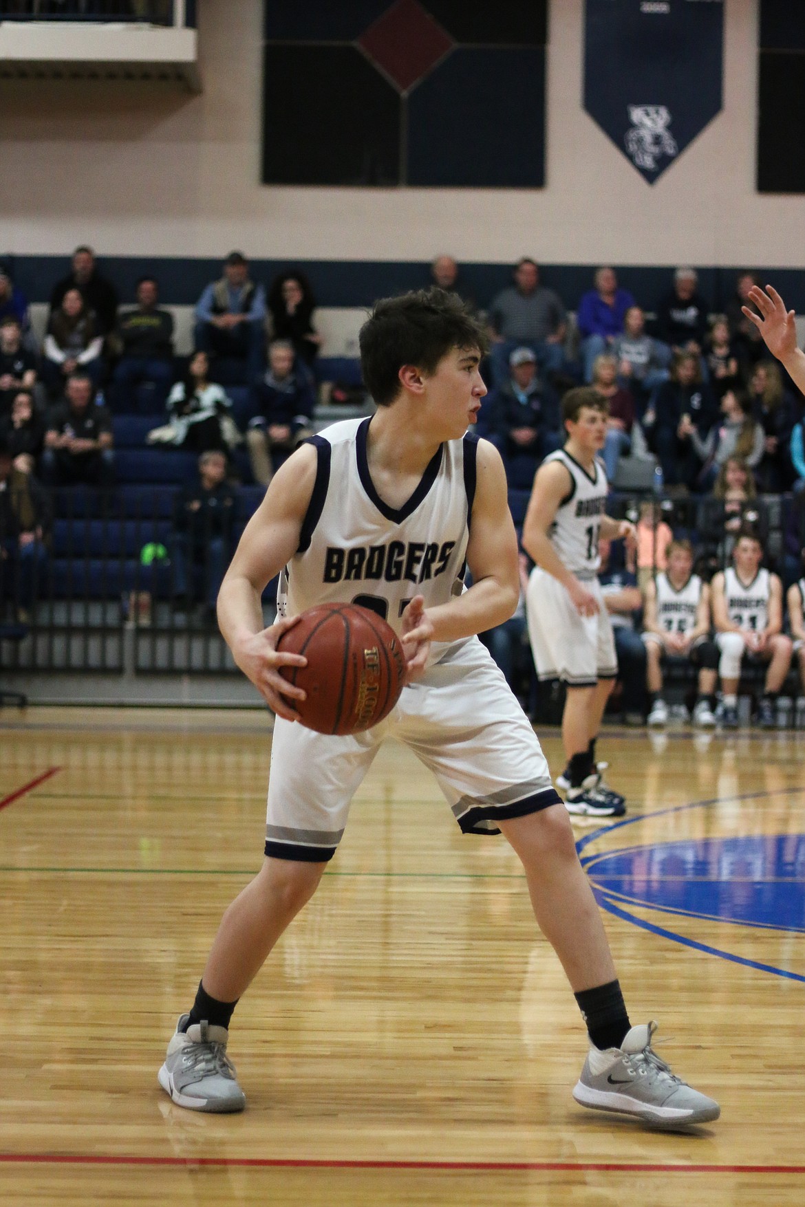 Photo by MANDI BATEMAN 
 The Badgers had a 67-56 win over Timberlake.